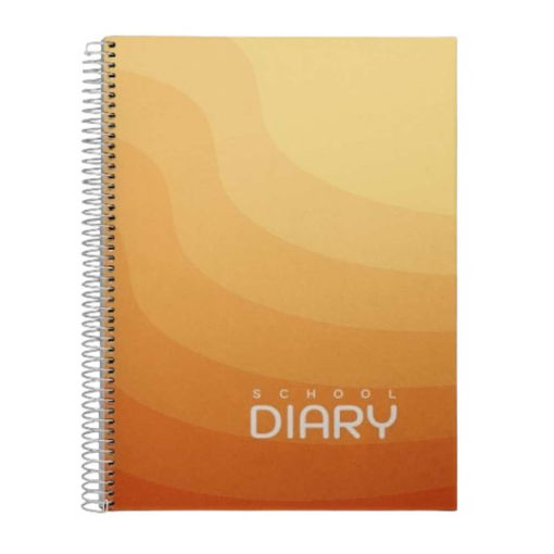 Picture of SCHOLASTIC DIARY SPIRAL ORANGE